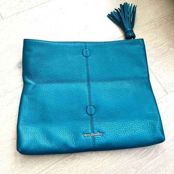 New teal Vera Bradley Elise clutch purse - Picture 4 of 7